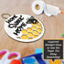 Home Sweet Home Bee Motif Door Hanger SVG File-For Laser Engraving